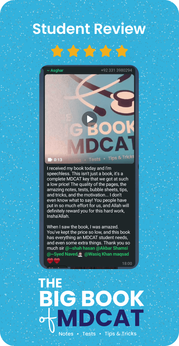 student review of mdcat big book