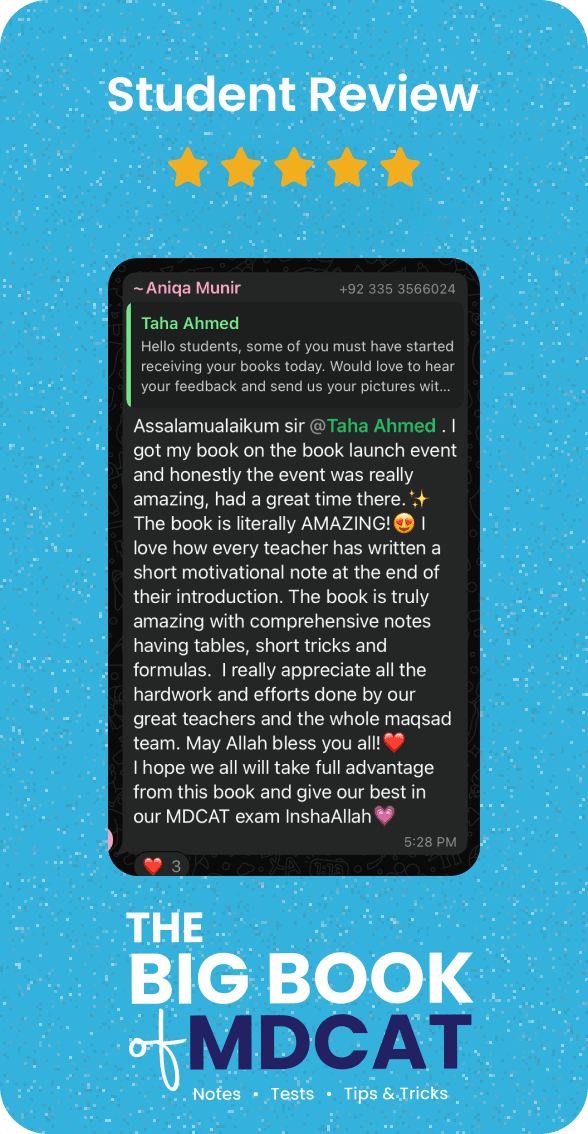 student review of mdcat big book