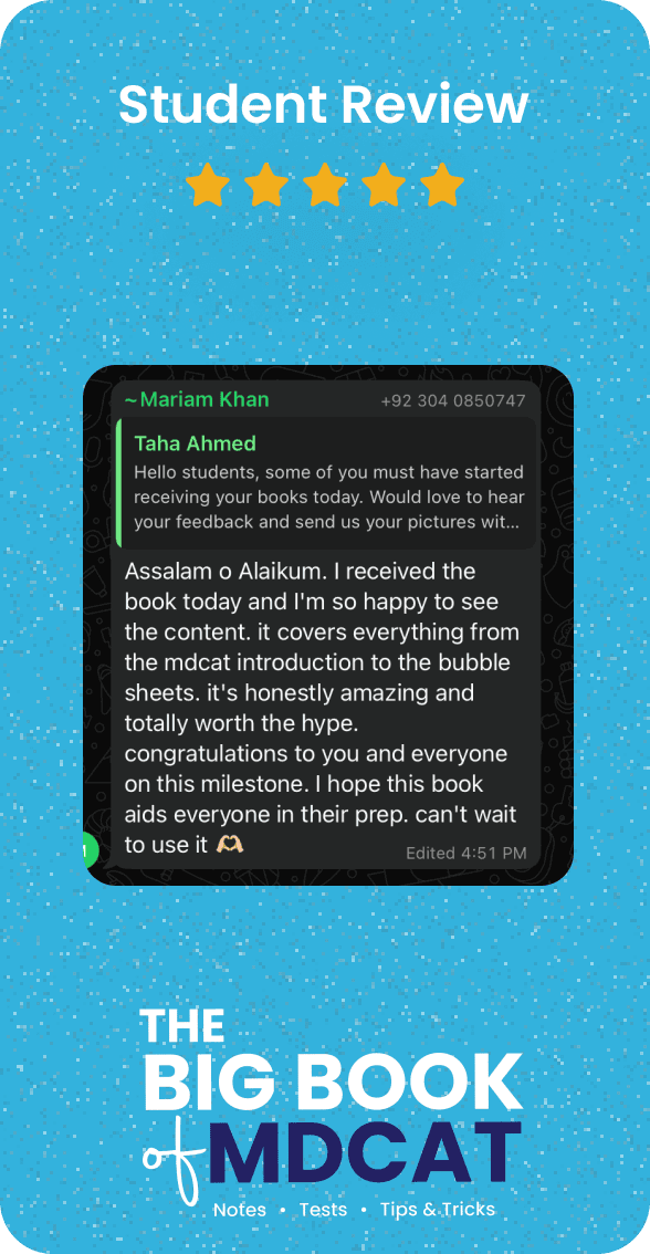 student review of mdcat big book