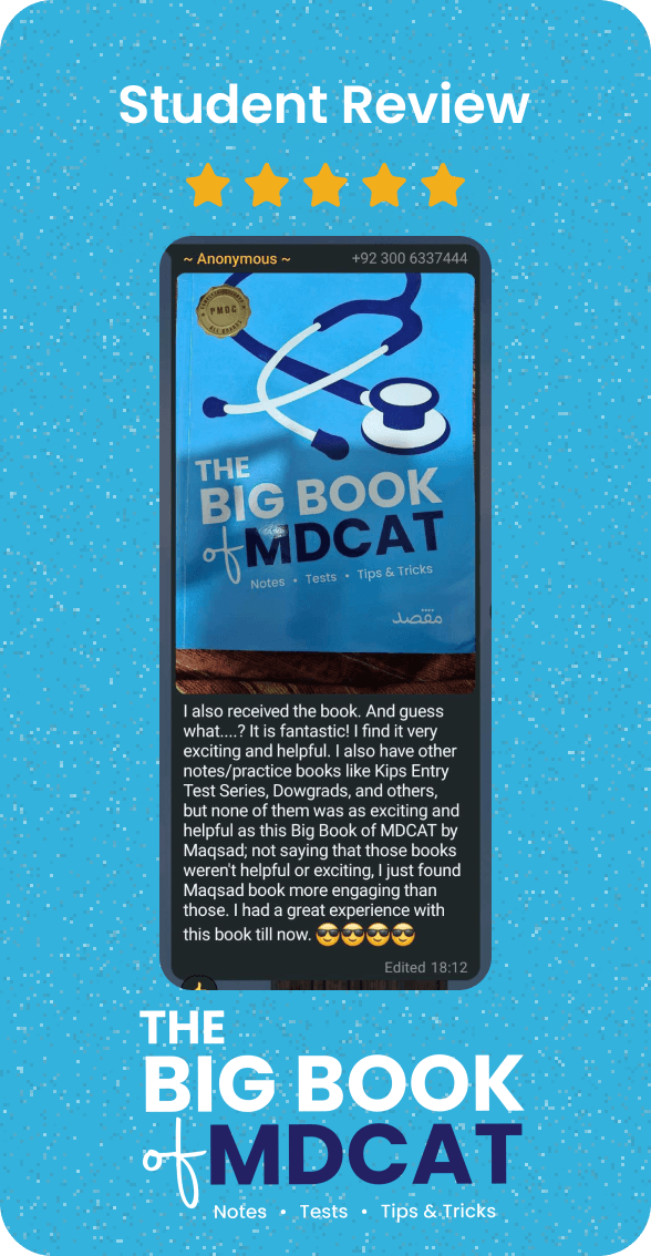 student review of mdcat big book