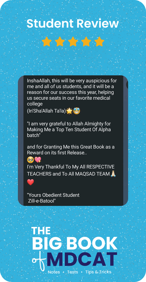 student review of mdcat big book