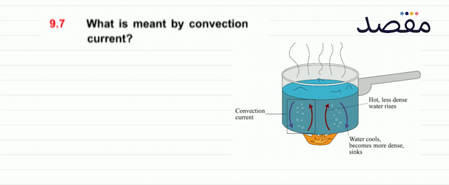 9.7 What is meant by convection current?