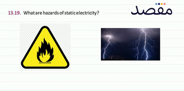 13.19. What are hazards of staticelectricity?