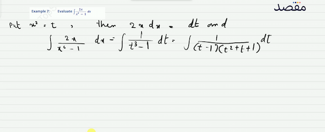 Example 7: Evaluate  \int \frac{2 x}{x^{6}-1} d x 
