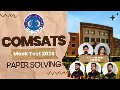 Grand Test Marathon — solving the COMSATS grand test with solutions on YouTube